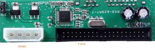 MOLEX and PATA connectors