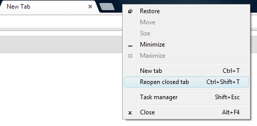 restore closed tab