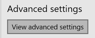 View advanced settings