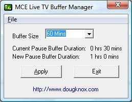 MCE Live TV Buffer