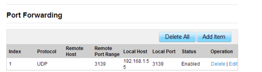 Port Forwarding