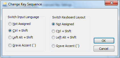 Change Key Sequence