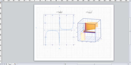 Screenshot of 2D and 3D curve side by side