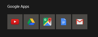 Chrome apps with correct icons