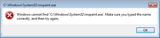 mspaint admin error