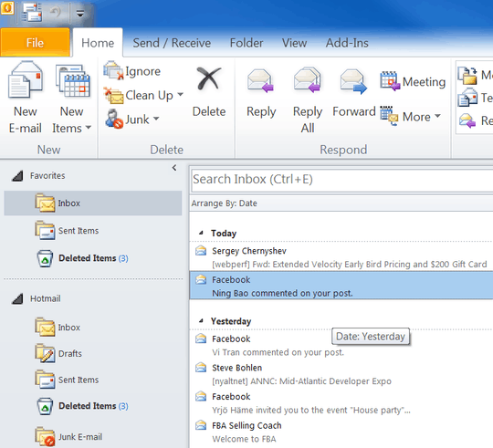 Outlook icons are resized improperly