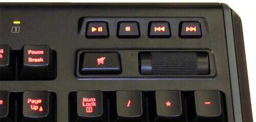 Keyboard media keys